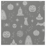 Spookie Things Pattern - Slate + Fog Fabric
