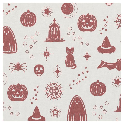 Spookie Things Pattern - Snow + Ruby Fabric