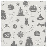 Spookie Things Pattern - Snow + Slate Fabric