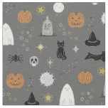 Spookie Things - Slate, Rust, Coal, Fog Fabric