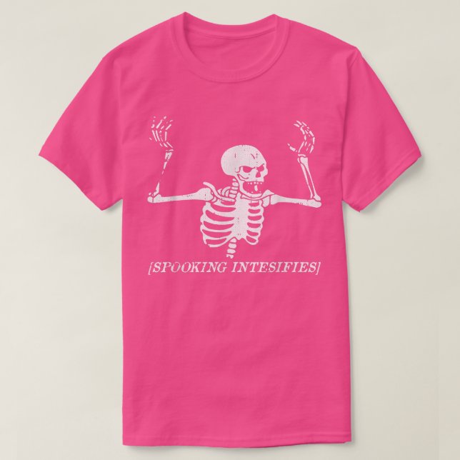 Spooking Intensifies Lazy Halloween Costume Spooky T-Shirt (Design Front)