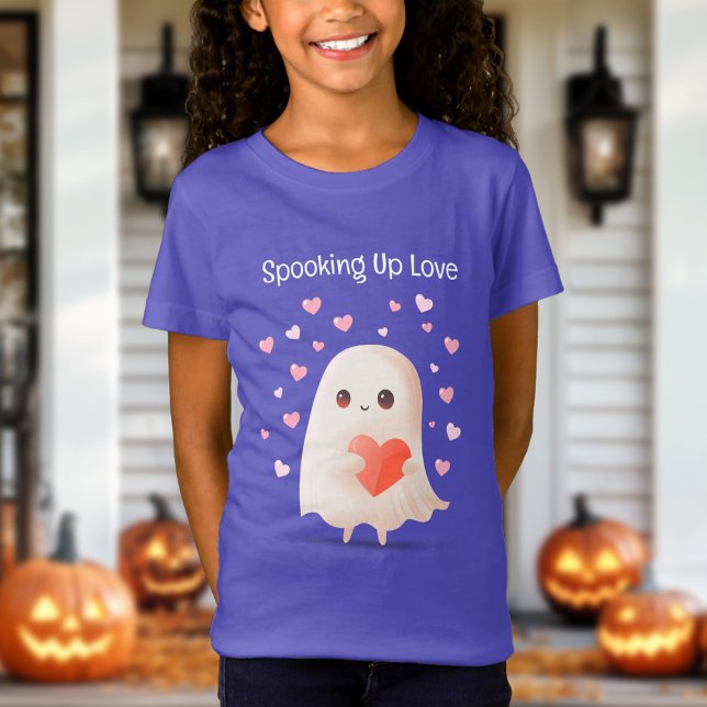 Spooking Up Love Cute Ghost Halloween  T-Shirt (Spooking Up Love Cute Ghost Halloween T-Shirt)