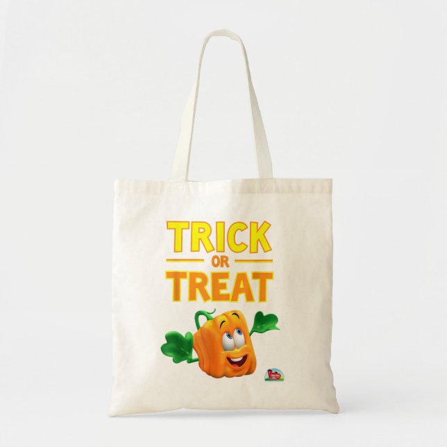 Spookley the Square Pumpkin Trick or Treat Hallowe Tote Bag (Front)