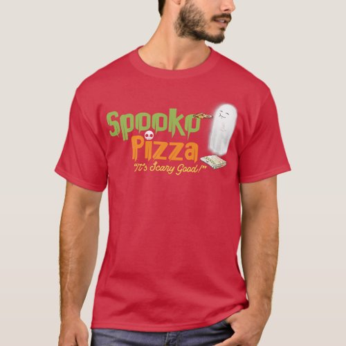Spooko Pizza Wide Logo T_Shirt