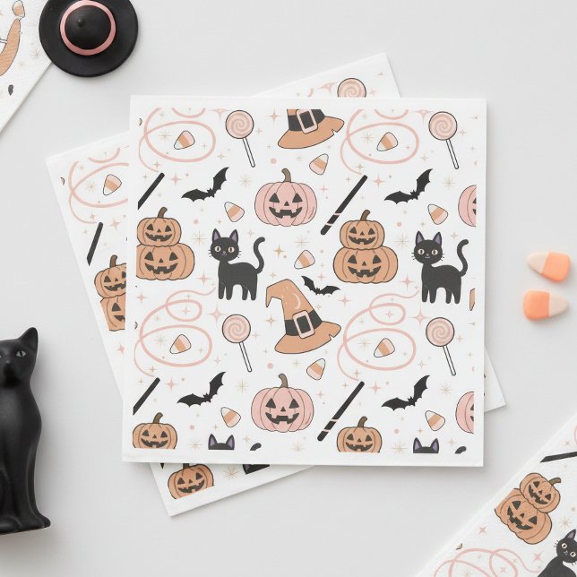 Spooks & Spells Halloween Magic Pattern ID1327 Napkins (Creator Uploaded)