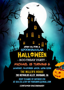 kids halloween invitations zazzle