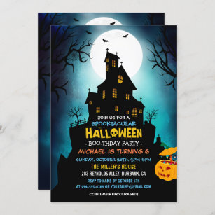 Personalised Kids Fancy Dress Halloween Birthday Party Invites envs HP20 