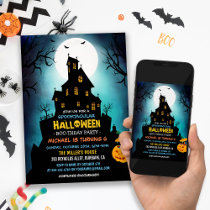 SPOOKTACULAR Costume Kids Halloween Birthday Party Invitation