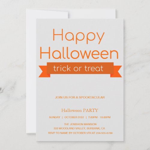 Spooktacular Dark Haunted House Halloween Party  I Invitation