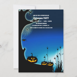 Spooktacular Dark Haunted House Halloween Party I Invitation