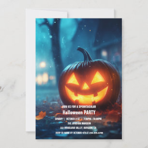 Spooktacular Dark Haunted House Halloween Party I Invitation