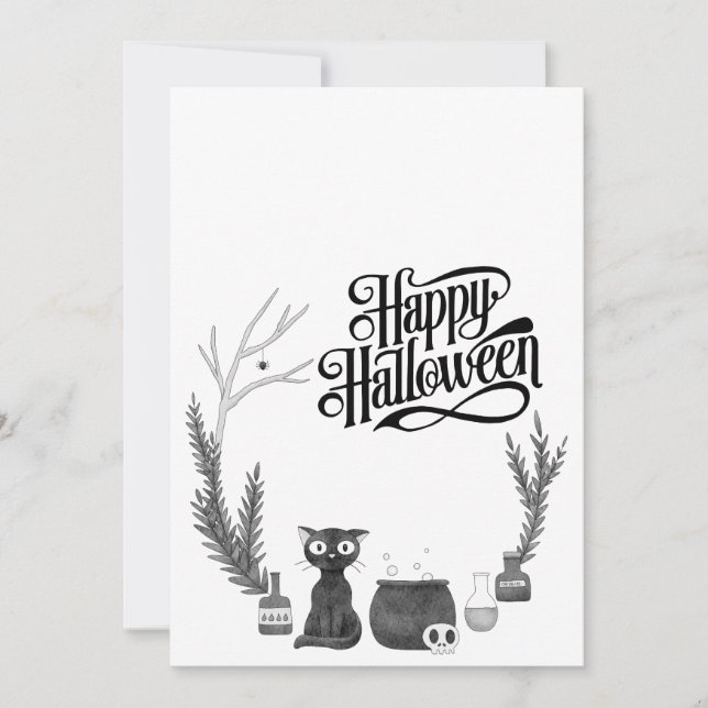 Spooktacular Dark Haunted House Halloween Party  I Invitation (Front)