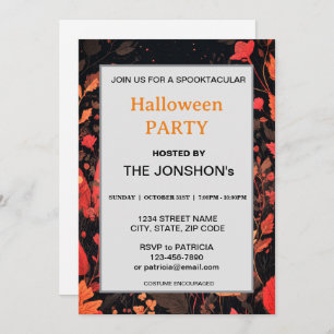 Spooktacular Dark Haunted House Halloween Party I Invitation