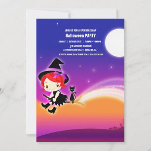 Spooktacular Dark Haunted House Halloween Party I Invitation