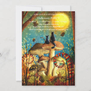 Spooktacular Dark Haunted House Halloween Party I Invitation