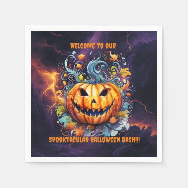 Spooktacular Halloween Bash Paper Napkin (Front)