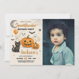 Spooktacular Halloween Birthday Invitation
