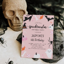 Spooktacular Halloween Birthday Invitation