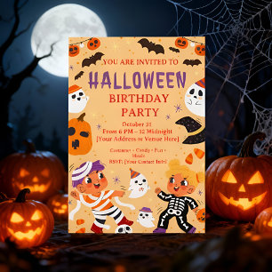 Spooktacular Halloween Birthday Invitation
