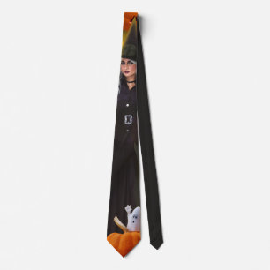 Spooktacular Halloween Birthday invitation Neck Tie