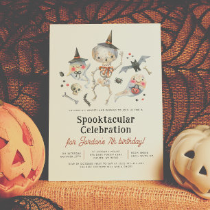 Spooktacular Halloween Birthday Party Invitation