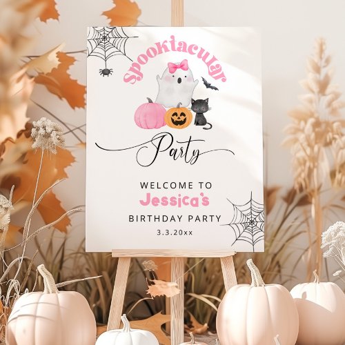 Spooktacular Halloween Birthday welcome Foam Board