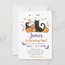 Spooktacular Halloween Candy Birthday Invitation