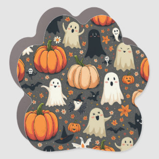 Spooktacular Halloween Car Magnet