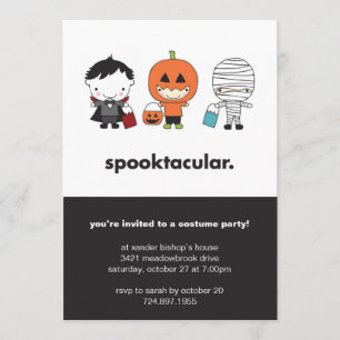 Spooktacular Halloween Costume Party Invitation
