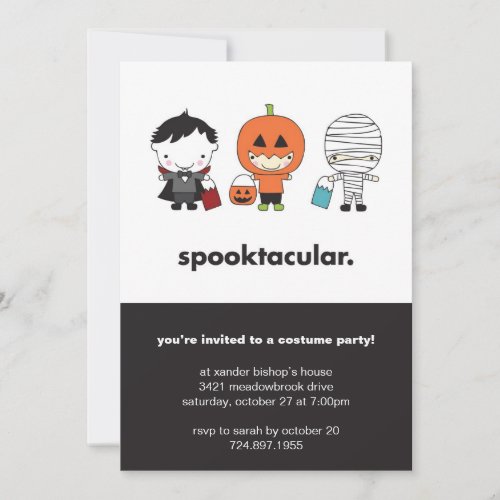 Spooktacular Halloween Costume Party Invitation