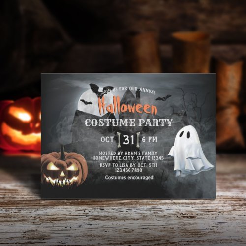 Spooktacular Halloween Costume Party Invitation