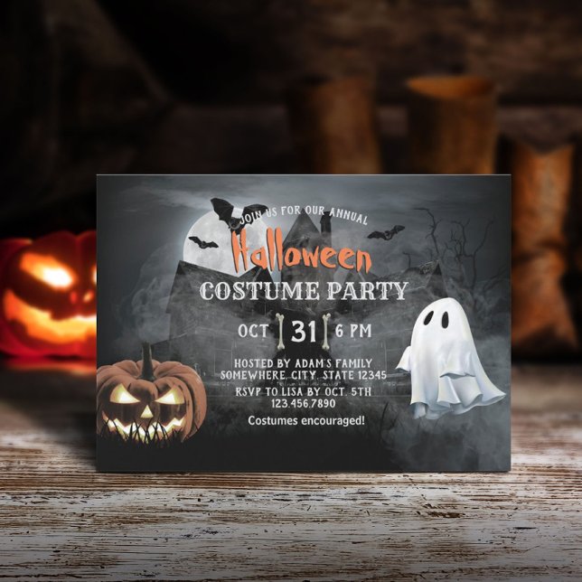 Spooktacular Halloween Costume Party Invitation (Creator Uploaded)