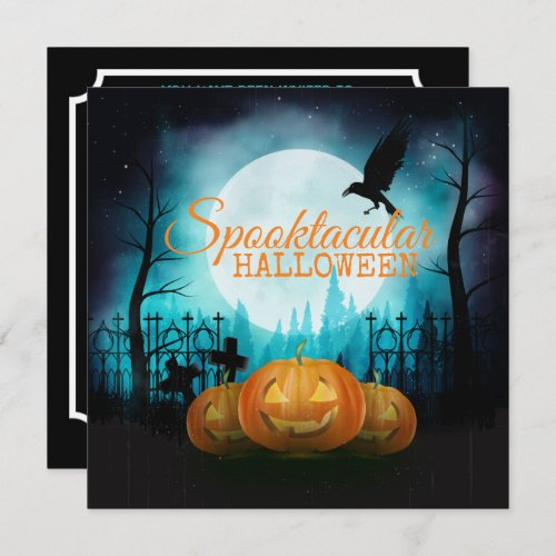 Spooktacular Halloween Costume Party  Invitation