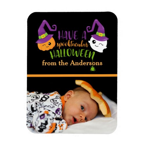 Spooktacular Halloween Custom Personalized Photo Magnet
