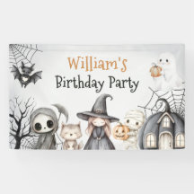 Spooktacular Halloween Cute Ghost Birthday Party