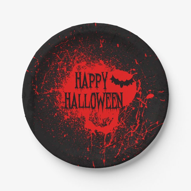 Spooktacular Halloween Horror | Paper Plate (Front)