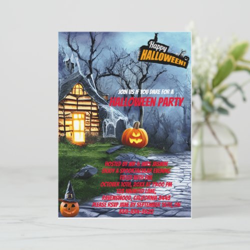 SPOOKTACULAR HALLOWEEN  INVITATION