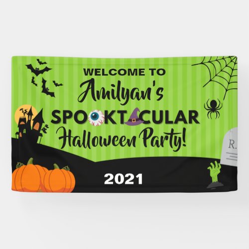 Spooktacular Halloween Party Banner