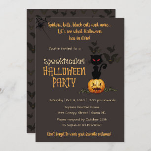 Spooktacular Halloween Party Invitation