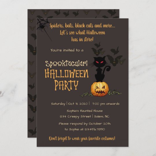 Spooktacular Halloween Party Invitation | Zazzle.com