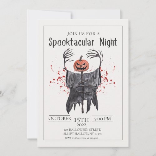 Spooktacular Halloween Party Invitation