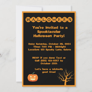 Spooktacular Halloween Party Invitation