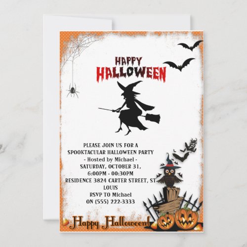 SPOOKTACULAR HALLOWEEN PARTY INVITATION