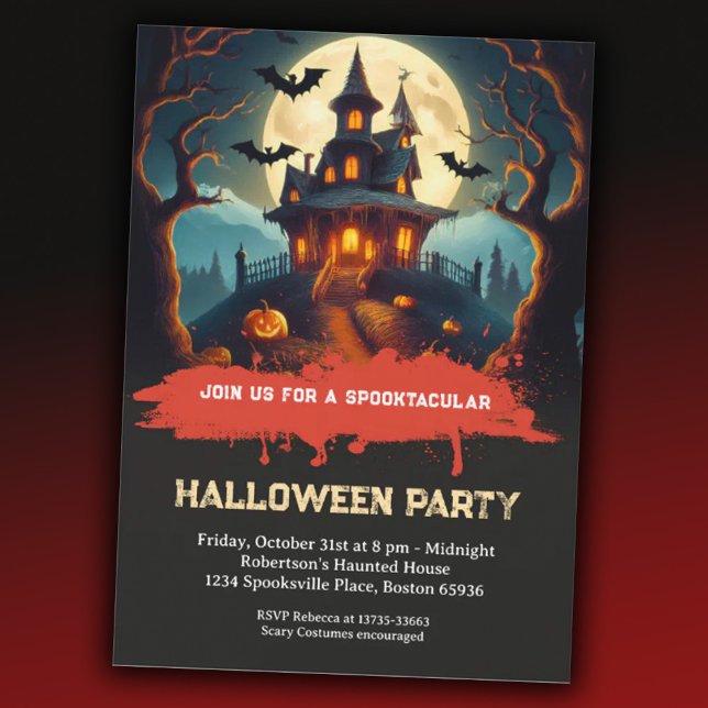 Spooktacular Halloween Party Invitation (Creator Uploaded)