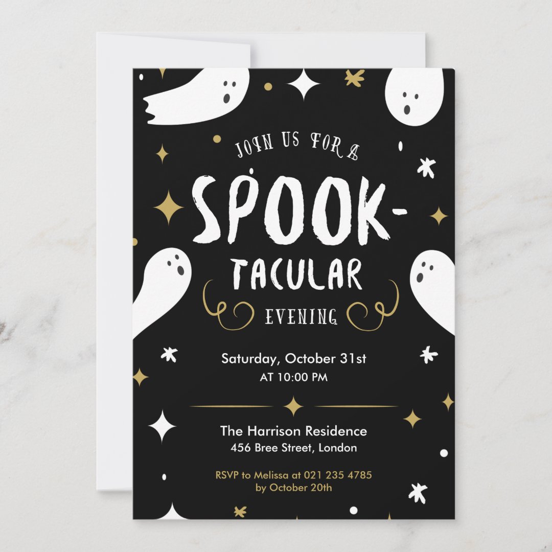 Spooktacular Halloween Party Invitation  Zazzle