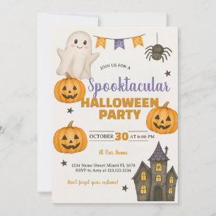 Spooktacular Halloween Party Invitation