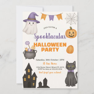 Spooktacular Halloween Party Invitation