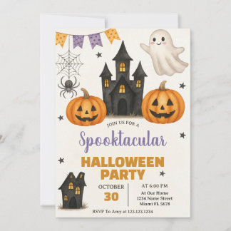 Spooktacular Halloween Party Invitation