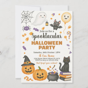 Spooktacular Halloween Party Invitation