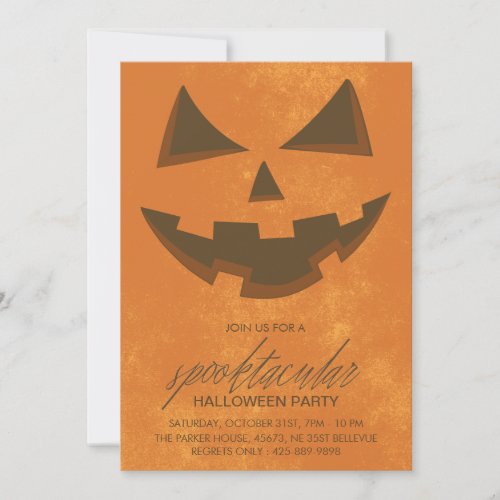 Spooktacular Halloween Party Invitation Card